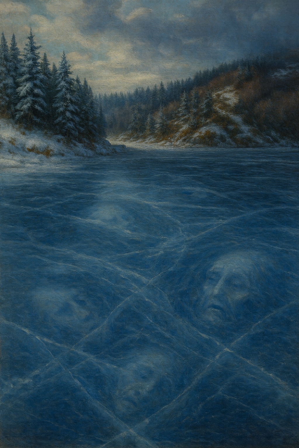 water pouring from the heavens into the ocean